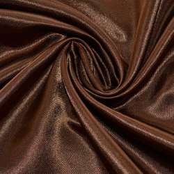 Атлас коричневий шоколадний ш.150