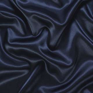 Атлас стрейч шамус синий темный, ш.150 оптом