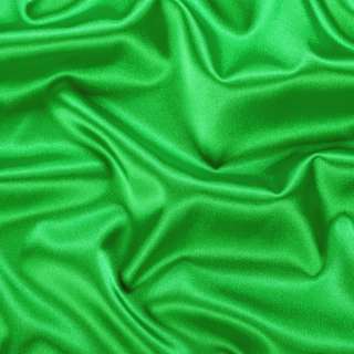 Атлас стрейч шамус зеленый яркий, ш.150 оптом