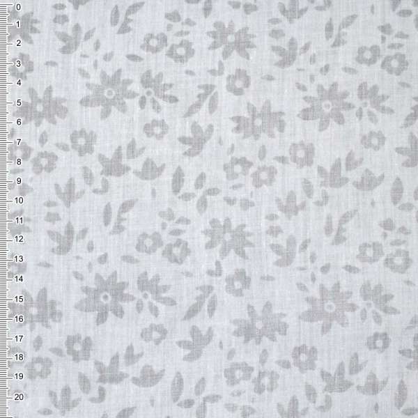 Батист деворе белый в цветы ш.150 оптом