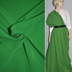 Креп костюмний бістрейч зелений (відтінок) ш.150