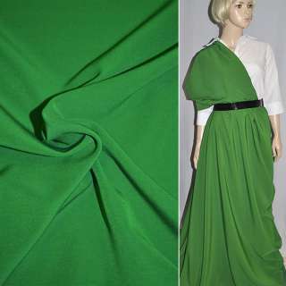 Креп костюмний бістрейч зелений (відтінок) ш.150 оптом