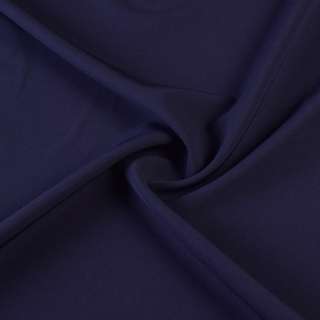Креп костюмный бистрейч синий темный с фиолетовым оттенком ш.150 оптом
