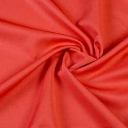 Ткань костюмная бистрейч красно-оранжевая ш.150