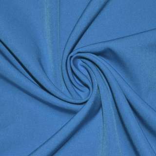 Ткань костюмная бистрейч сине-голубая ш.150 оптом