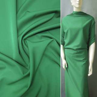 Ткань костюмная бистрейч зеленая темная ш.150 оптом