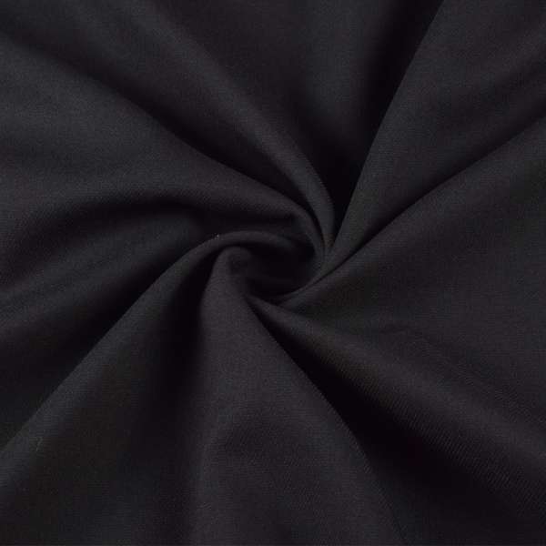 Вискоза костюмная стрейч черная, ш.150 оптом