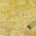 Гипюр стрейч желтый с золотым люрексом ш.150 оптом