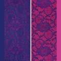 Кружевное полотно стрейч фиолетовое цветы с кругами ш.145 оптом