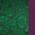 Кружевное полотно стрейч зеленое веточка с цветами ш.156 оптом