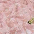Гипюр серо розовый с цветами ш.150 оптом