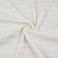 Сорочкова тканина стрейч в смужку жату, біла, ш.85 оптом
