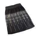 Жаккард фукра черная, серый купон (юбка резинка 20 см), ш.120 оптом