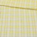 Рубашечная ткань стрейч в полоску серую, жатую, желтая, ш.130 оптом