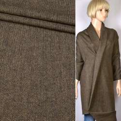 Твид черно-коричневый (крупное плетение) ш.152