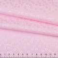 Коттон-жаккард рожевий в квіти ш.150 оптом