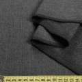 Ткань костюмная с вискозой в елочку мелкую черно-серая, ш.145 оптом