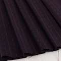 Ткань костюмная фиолетовая темная в оливковые штрихи и полоски, ш.150 оптом
