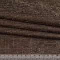 Лен коричнево-черный в структурные штрихи ш.145 оптом