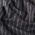 Шерсть костюмна сіра темна в смужку 4-рядну, ш.150 оптом
