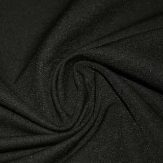 Коттон стрейч костюмный черный с коричневым оттенком ш.150 оптом