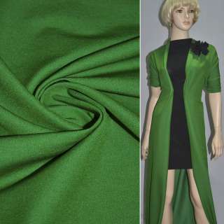 Коттон стрейч костюмный зеленый темный ш.150 оптом