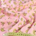 Коттон рожевий в банани, ш.150 оптом