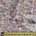Коттон* белый в розово-сиреневые мелкие цветы, ш.145 оптом