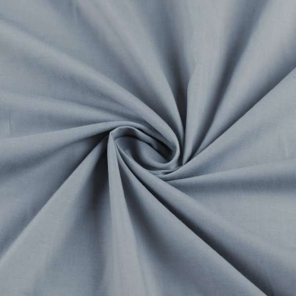 Поликоттон рубашечный серо-голубой ш.150 оптом
