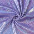 Трикотаж фиолетовый с серебристой голограммой ш.150 оптом