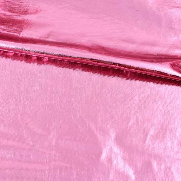 Лаке металлик не стрейчевое розовое, ш.150 оптом