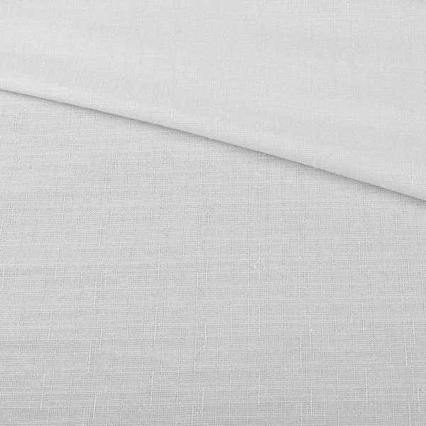 Льон костюмний з дрібними штрихами білий ш.145 оптом