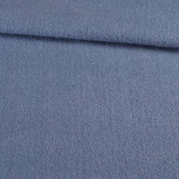 Лоден мохер пальтовый голубой темный, ш.155 оптом