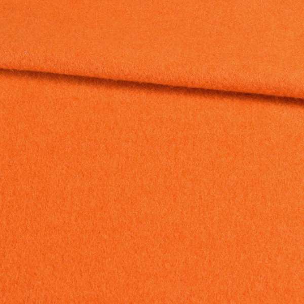 Лоден мохер пальтовый оранжевый, ш.155 оптом