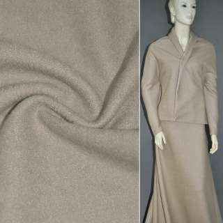 Лоден букле мелкое пальтово-костюмный песочный, ш.153 оптом