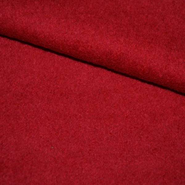 Лоден букле пальтовый красный, ш.155 оптом