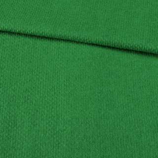 Лоден букле пальтово-костюмний фактурна смуга зелений яскравий, ш.155 оптом