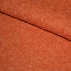 Лоден букле крупное пальтовый морковный (оттенок светлее), ш.152