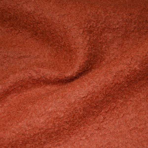 Лоден букле крупное пальтовый рыже-оранжевый, ш.156 оптом