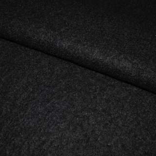 Лоден букле крупное пальтовый черный, ш.150 оптом