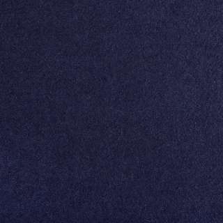 Лоден букле мелкое пальтово-костюмный синий темный, ш.150 оптом