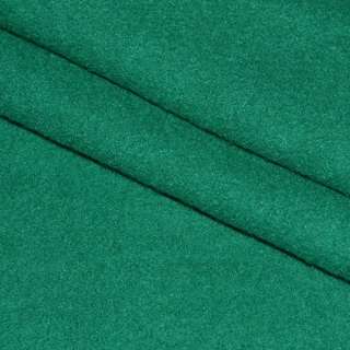 Лоден букле мелкое пальтово-костюмный зеленый светлый, ш.150 оптом