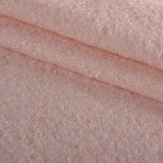 Лоден букле велике з ворсом пальтовий рожево-персиковий, ш.150 оптом