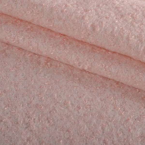 Лоден букле крупное с ворсом пальтовый розово-персиковый, ш.150 оптом