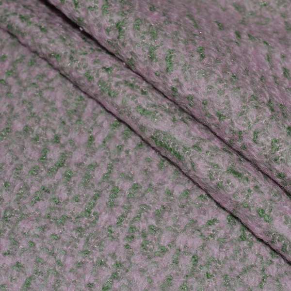 Лоден букле крупное диагональ пальтовый розово-зеленый, ш.150 оптом