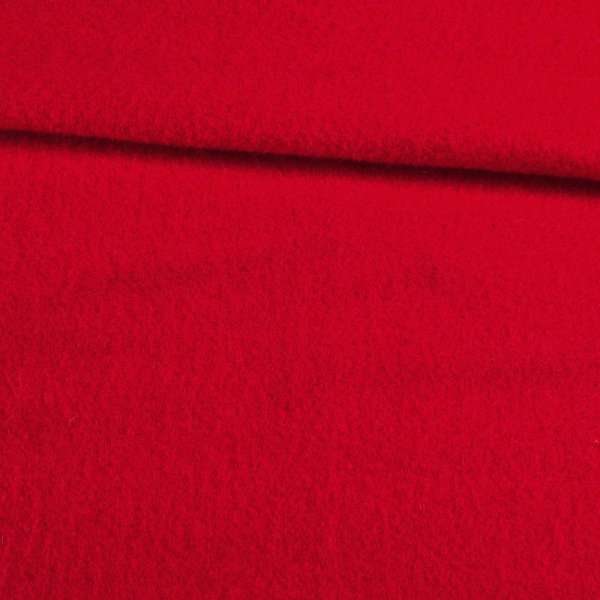 Лоден мохер* пальтовый красный, ш.160 оптом