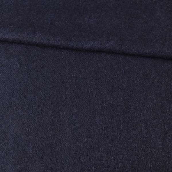 Лоден мохер диагональ пальтовый синий темный, ш.155 оптом
