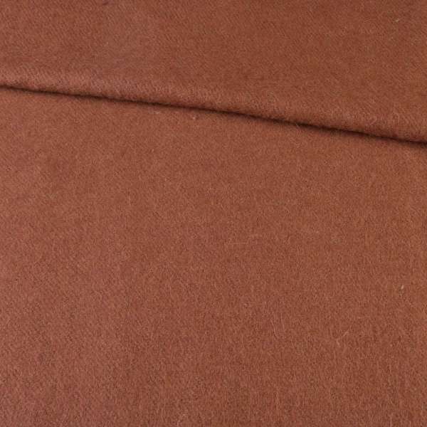 Лоден мохер діагональ пальтовий коричневий, ш.150 оптом