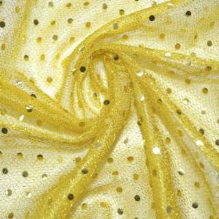 Луска жовта з дрібними круглими паєтками ш.100 оптом