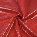 Пайетки* красные блестящие, настроченные полосами на мягком атласе, ш.125 оптом